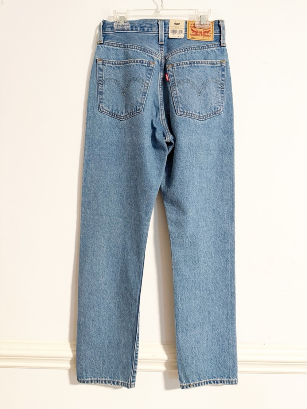 Levi's 501 Original Fit Light Wash Straight Leg Button Fly Jeans 24x30 - Picture 9 of 9